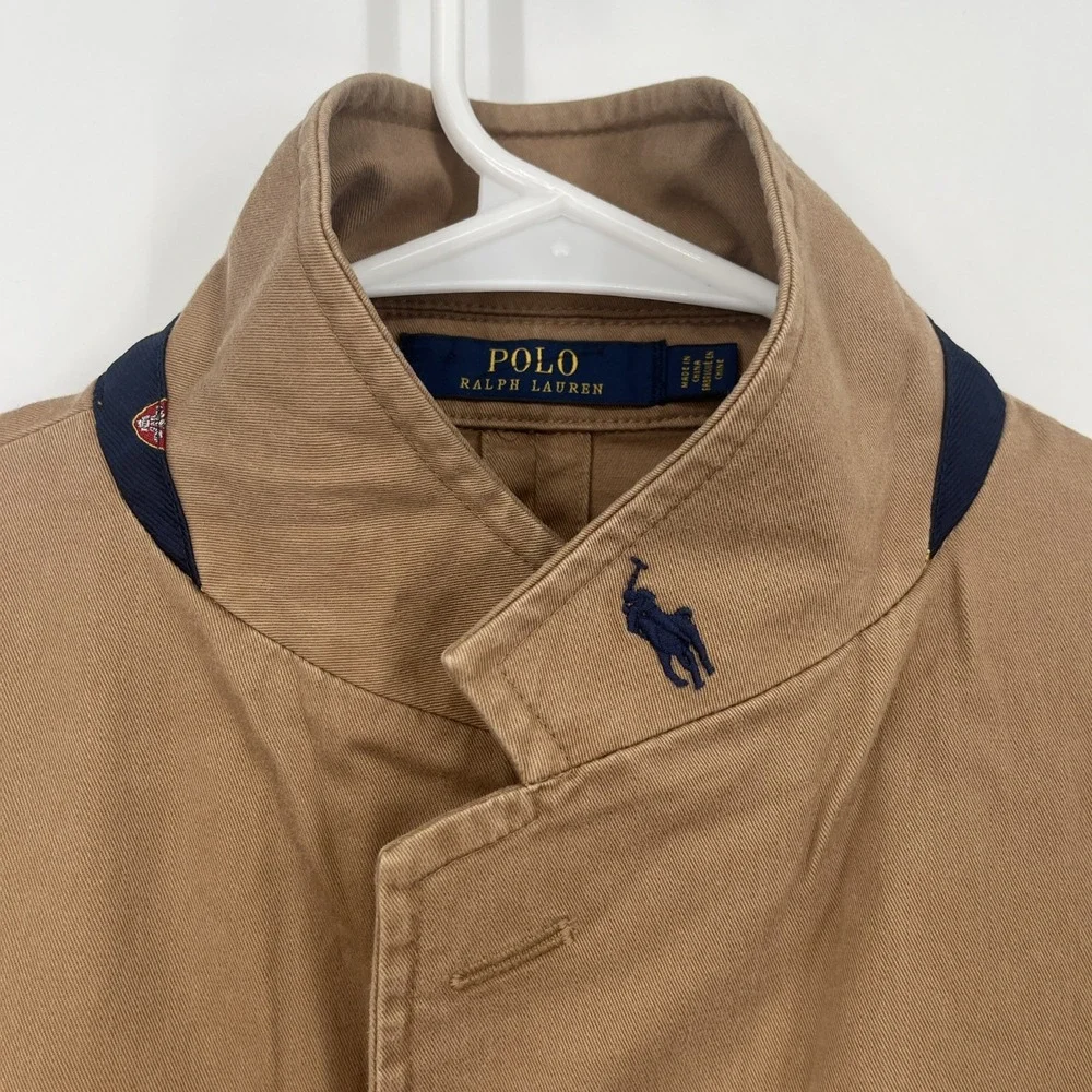 Polo Ralph Lauren Men's Cotton Stretch Khaki Chino Blazer Sport Coat Preppy XXL